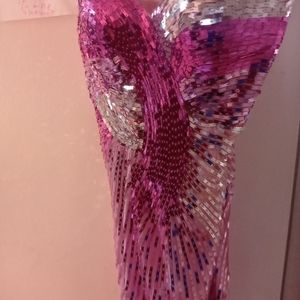 Party time formal pink dress 0